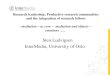 Research leadership: Productive research communities and the integration of research fellows - mediation – as core – mediation and objects – emotions …