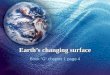 Earth’s changing surface Book “G” chapter 1 page 4