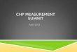 CHP MEASUREMENT SUMMIT April 2011. AGENDA  Quick review of CHP measures  Run charts 101  Measures across borders  Sharing team measures