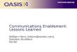 Communications Enablement: Lessons Learned William Hern (whern@nortel.com) Solution Architect Nortel 