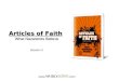 Articles of Faith What Nazarenes Believe  Session 3