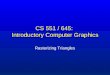 CS 551 / 645: Introductory Computer Graphics Rasterizing Triangles