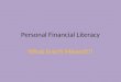 Personal Financial Literacy What Everfi Missed!!!