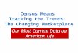 Census Means Tracking the Trends: The Changing Marketplace Our Most Current Data on American Life