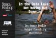 In the Data Lake: Not Waving but Drowning Dr. Barry Devlin 9sight Consulting @BarryDevlin 