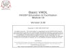 Basic VHDL RASSP Education & Facilitation Module 10 Version 2.02 Copyright  1995-1998 RASSP E&F All rights reserved. This information is copyrighted by