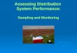 Assessing Distribution System Performance: Sampling and Monitoring