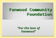 Fanwood Community Foundation “For the love of Fanwood”