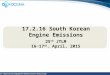 Korea Construction Equipment Manufacturers Association 17.2.16 South Korean Engine Emissions 25 th JTLM 16~17 th. April, 2015