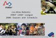 Los Altos Robotics FIRST LEGO ® League 2008 Season and Schedule