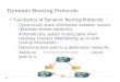 Dynamic Routing Protocols ï½ Function(s) of Dynamic Routing Protocols: â€“ Dynamically share information between routers (Discover remote networks). â€“ Automatically