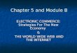 Chapter 5 and Module B ELECTRONIC COMMERCE: Strategies For The New Economy & THE WORLD WIDE WEB AND THE INTERNET THE WORLD WIDE WEB AND THE INTERNET