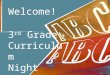 Welcome! 3 rd Grade Curriculum Night. Start Time Our doors open at 7:20 each morning. Students may eat breakfast or report directly to classrooms. Instruction