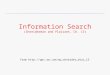 Information Search (Shneiderman and Plaisant, Ch. 13) from 