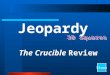 Jeopardy Start The Crucible Review Final Jeopardy Question People Other People Quotes Lit Tech/ Elements PlotMisc. 100 200 300 400 500