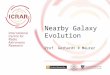 Nearby Galaxy Evolution Prof. Gerhardt R Meurer. Galaxy evolution in a nutshell Galaxy Evolution2  Time machines  The farther we peer  The farther