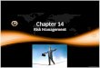 Chapter 14 Risk Management. 14.1: Overview of Risk Management GOALS » Identify the types of risks facing businesses » Describe ways that businesses can