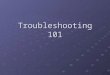 Troubleshooting 101. Overview Common Hardware Issues Common Connectivity Issues Common Software Issues Fighting Viruses and Pop ups Oh no! I totally messed