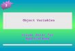 Object Variables Visual Basic for Applications 3