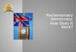 Parliamentary Democracy. How Does It Work?.  What do you think “Democracy” means?  How does democracy work?  Is the British Monarchy anti- democratic?