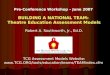 Pre-Conference Workshop – June 2007 BUILDING A NATIONAL TEAM: Theatre Education Assessment Models Robert A. Southworth, Jr., Ed.D. TCG Assessment Models