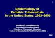 1 Epidemiology of Pediatric Tuberculosis in the United States, 1993–2006 Surveillance, Epidemiology, and Outbreak Investigations Branch Division of Tuberculosis
