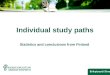 Individual study paths Statistics and conclusions from Finland