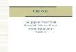 USAS Supplemental Fiscal Year End Information 2015