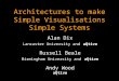 Architectures to make Simple Visualisations Simple Systems Alan Dix Lancaster University and aQtive Russell Beale Birmingham University and aQtive Andy