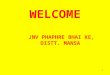 1 WELCOME JNV PHAPHRE BHAI KE, DISTT. MANSA. 2 PREPARED BY:- PARNEET KAUR GUIDED BY:- BEANT SHARMA FCSA
