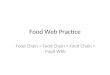 Food Web Practice Food Chain + Food Chain + Food Chain = Food Web