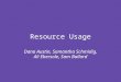 Resource Usage Dana Austin, Samantha Schmidig, Ali Ebersole, Sam Ballard