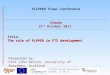 FLIPPER Final Conference, Almada, 21.10.11 Partner Logo 1 FLIPPER FL exible transport services and I CT P latform for eco-mobility in urban and rural Euro