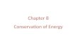 Chapter 8 Conservation of Energy. 8-1 Conservative and Nonconservative Forces A force is conservative if: the work done by the force on an object moving
