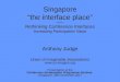 Singapore “the interface place” ******* Rethinking Conference Interfaces Increasing Participation Value Anthony Judge Union of Imaginable Associations