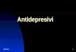9/16/20151 Antidepresivi. 9/16/20152 Antidepresivi /upotreba depresija anksioznost Premenstrualni sindrom Bolni sindromi Poremećaj sna Poremećaj ishrane