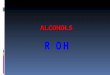 ALCOHOLS. MethanolEthanol GlycerolBenzyl alcohol AliphaticAromatic