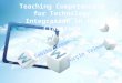 Outline Introduction Methodhology Domains associated with teacher training in technology integration Domains, knowledges and teaching competencies for