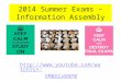 2014 Summer Exams – Information Assembly  VM0XCvKNP0