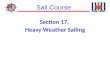 Sail Course ® Section 17, Heavy Weather Sailing. Sail Course ® Figure 17–1 Storm Jib and Trysail