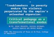 “Troublemakers” in poverty endure the violence perpetrated by the empire’s unleashed expansion: By Dr. Cesar Rossatto, Cecilia Enriquez, Juanita Esparza