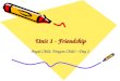 Unit 1 - Friendship Angel Child, Dragon Child – Day 2