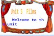 Unit 5Films Period 1 Welcome to the unit Welcome to the unit