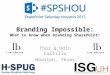 0 Branding Impossible: What to know when branding SharePoint! Thor & Odin Castillo Houston, Texas