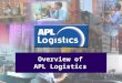 Overview of APL Logistics. Supply Chain Management Container Shipping Chartering & Enterprise Our Heritage Founded in 1968 Largest shipping company listed