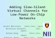 Adding Slow-Silent Virtual Channels for Low-Power On-Chip Networks Hiroki Matsutani (Keio Univ, Japan) Michihiro Koibuchi (NII, Japan) Daihan Wang (Keio