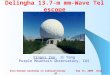 Yingxi Zuo, Ji Yang Purple Mountain Observatory, CAS Sino-German workshop on radioastronomy Sep 13, 2005 Urumqi Delingha 13.7-m mm-Wave Telescope