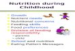 L Growth l Nutrient needs l Nutritional concerns l Feeding skills l Food preferences l Division of feeding responsibility »parents »child l School and
