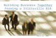 Building Business Together Forming a Stittsville BIA Presentation to Stittsville Business Group March 26, 2009