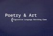 { Poetry & Art Figurative Language Matching Game